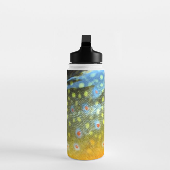 Brook Trout Skin Fly Fishing Water Bottle Gallery Image 3