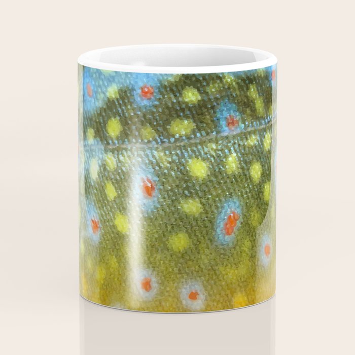 Brook Trout Skin Fly Fishing Coffee Mug Gallery Image 4
