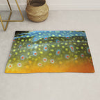 Brook Trout Skin Fly Fishing Rug Gallery Image 1