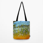 Brook Trout Skin Fly Fishing Tote Bag Gallery Image 2
