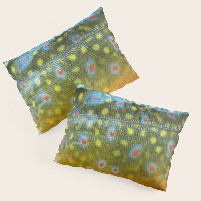 Brook Trout Skin Fly Fishing Pillow Sham Gallery Image 3