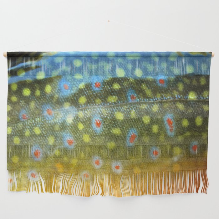 Brook Trout Skin Fly Fishing Wall Hanging Gallery Image 1