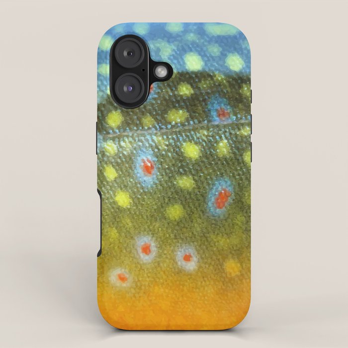 Brook Trout Skin Fly Fishing iPhone Case Gallery Image 1
