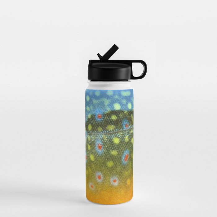 Brook Trout Skin Fly Fishing Water Bottle