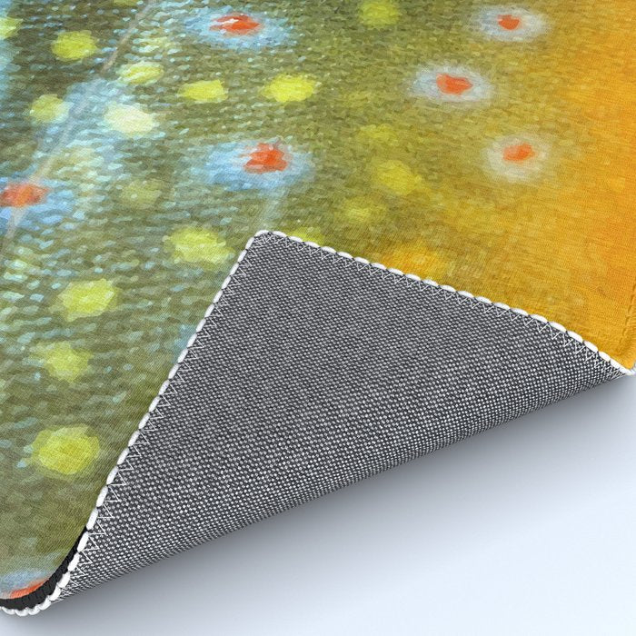 Brook Trout Skin Fly Fishing Rug Gallery Image 4