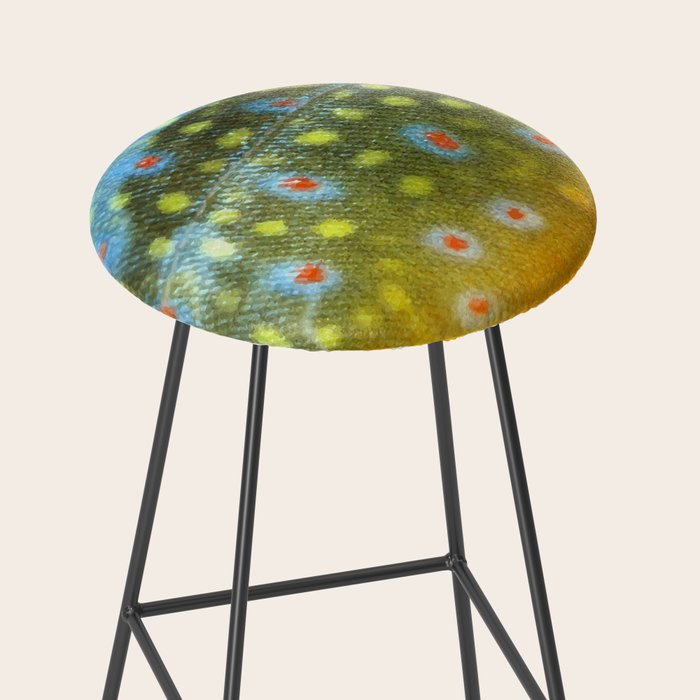 Brook Trout Skin Fly Fishing Stool Gallery Image 2