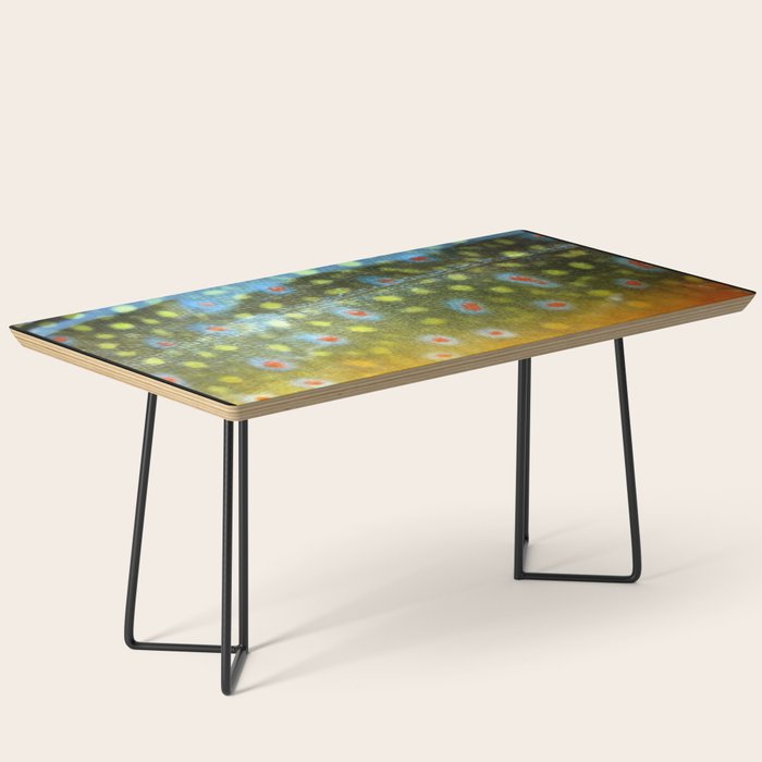 Brook Trout Skin Fly Fishing Coffee Table Gallery Image 1
