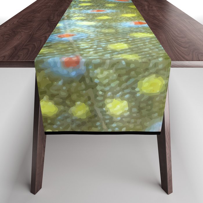 Brook Trout Skin Fly Fishing Table Runner Gallery Image 1