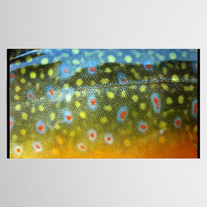Brook Trout Skin Fly Fishing Tablecloth Gallery Image 2