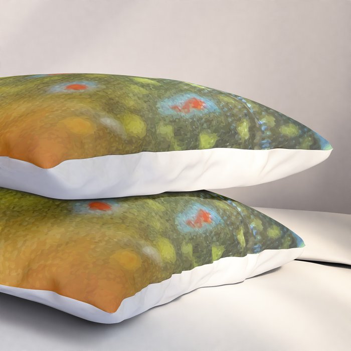 Brook Trout Skin Fly Fishing Pillow Sham Gallery Image 3