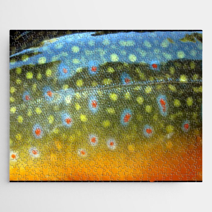 Brook Trout Skin Fly Fishing Jigsaw Puzzle Gallery Image 1