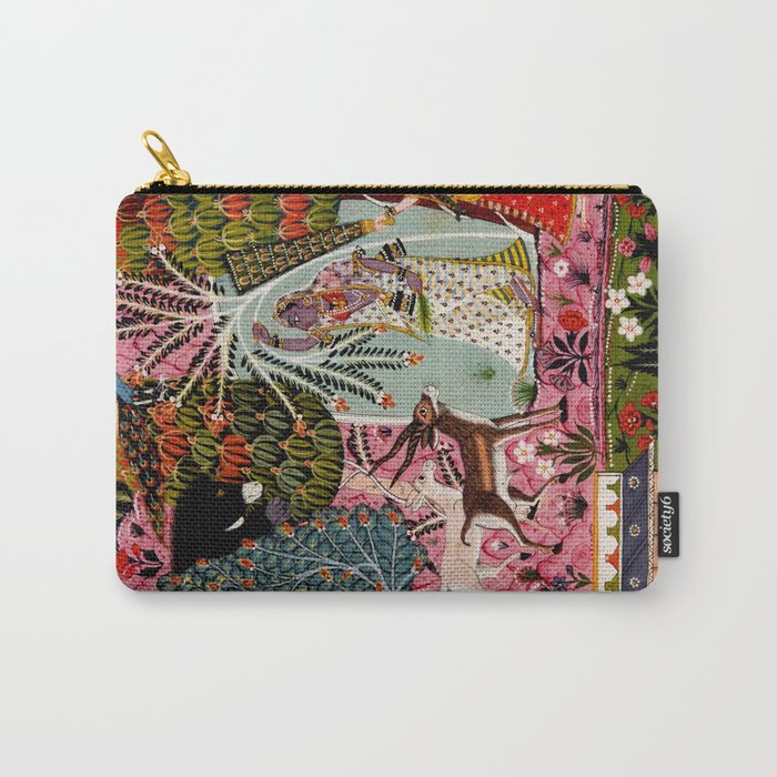 Todi Ragini Indian Painting Illustration Carry All Pouch Gallery Image 1