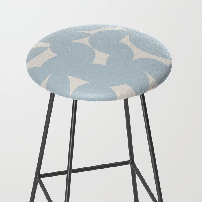 Contemporary Geometric Shapes - Soft Blue Stool Gallery Image 2