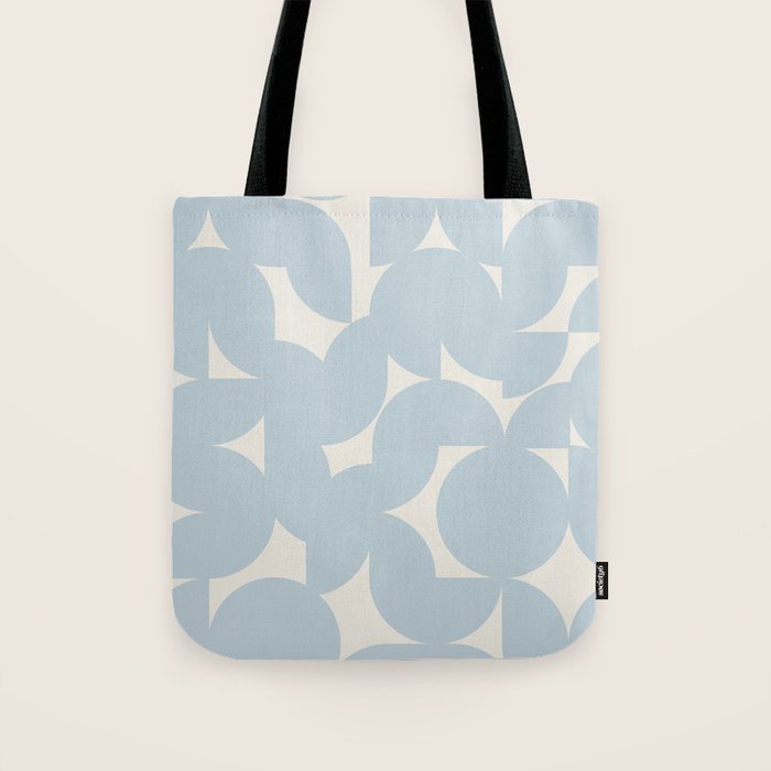 Contemporary Geometric Shapes - Soft Blue Tote Bag Gallery Image 1