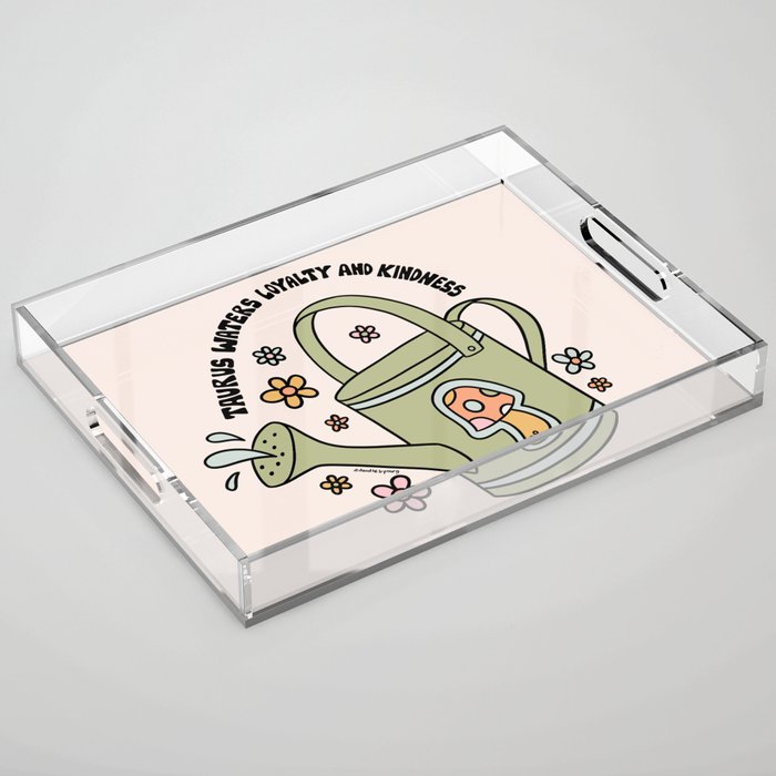 Taurus Watering Can Acrylic Tray Gallery Image 1