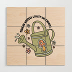 Taurus Watering Can Wood Wall Art Gallery Image 1
