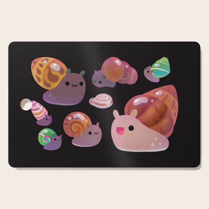 Land snail - dark Cutting Board Gallery Image 1