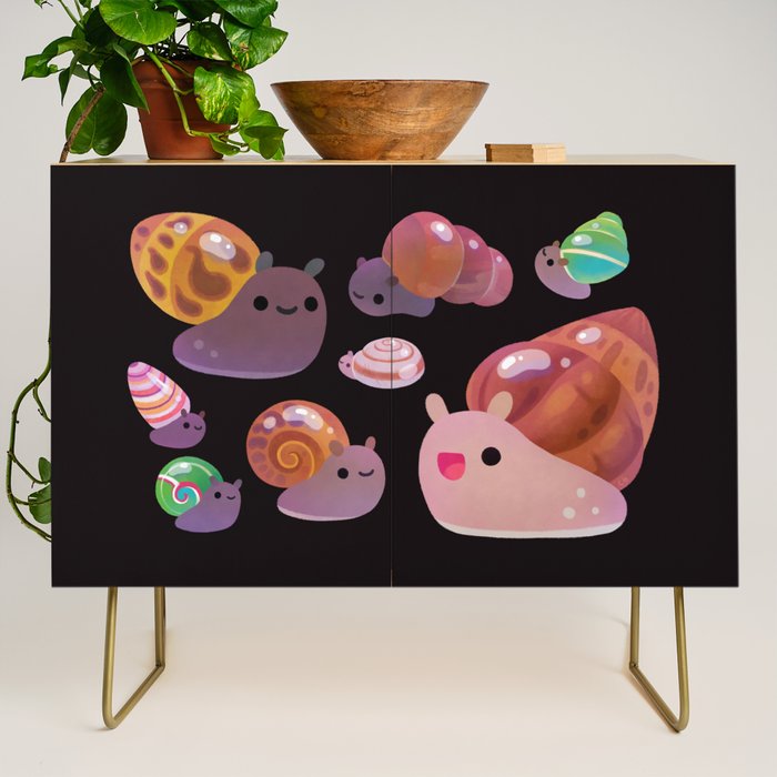 Land snail - dark Credenza Gallery Image 1