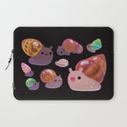 Land snail - dark Laptop Sleeve Gallery Image 1