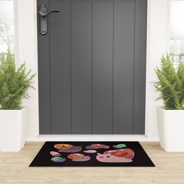 Land snail - dark Welcome Mat Gallery Image 3