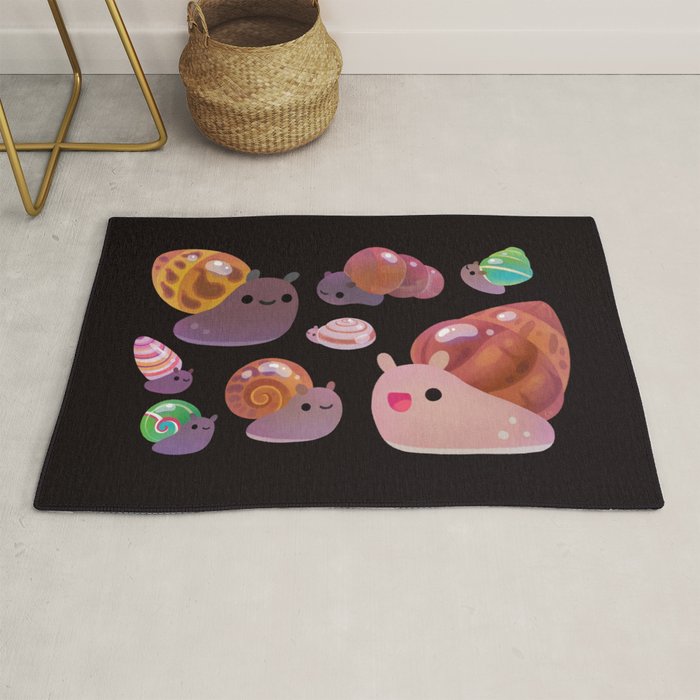 Land snail - dark Rug Gallery Image 1