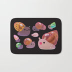 Land snail - dark Bath Mat Gallery Image 1