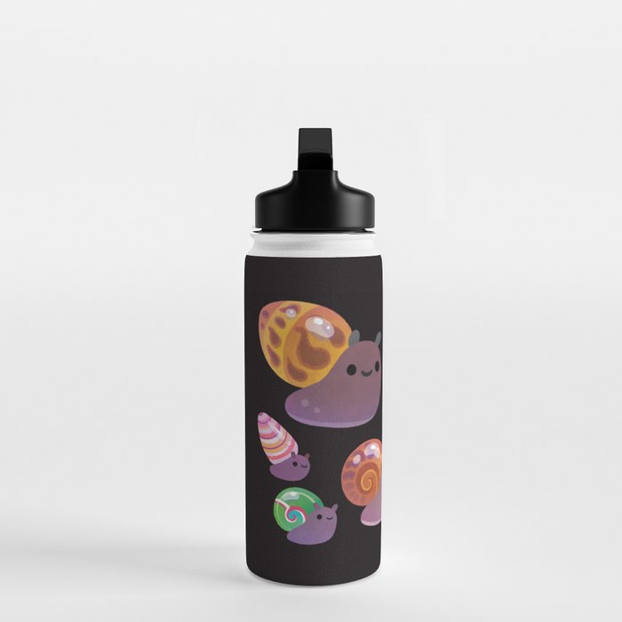Land snail - dark Water Bottle Gallery Image 3