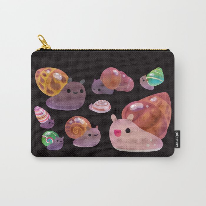 Land snail - dark Carry All Pouch Gallery Image 1
