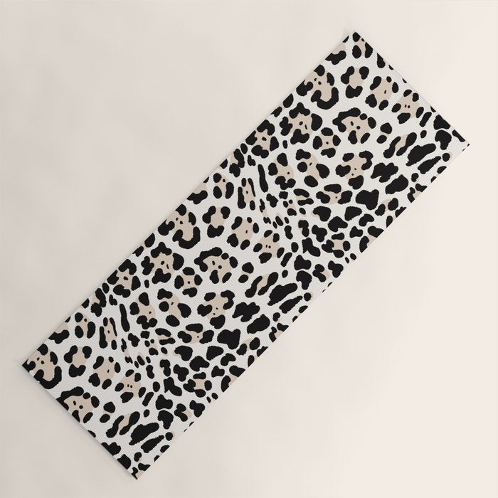 Snow Leopard Faux Yoga Mat Gallery Image 1