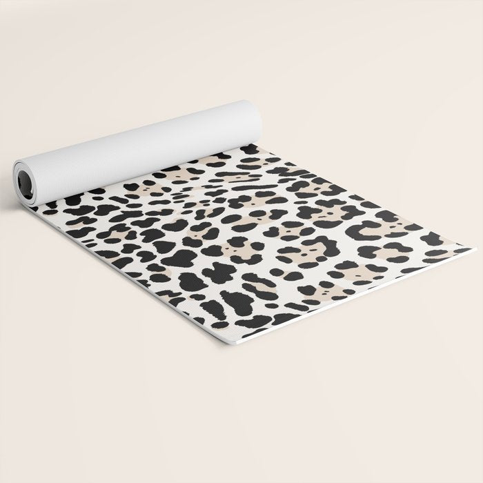 Snow Leopard Faux Yoga Mat Gallery Image 2