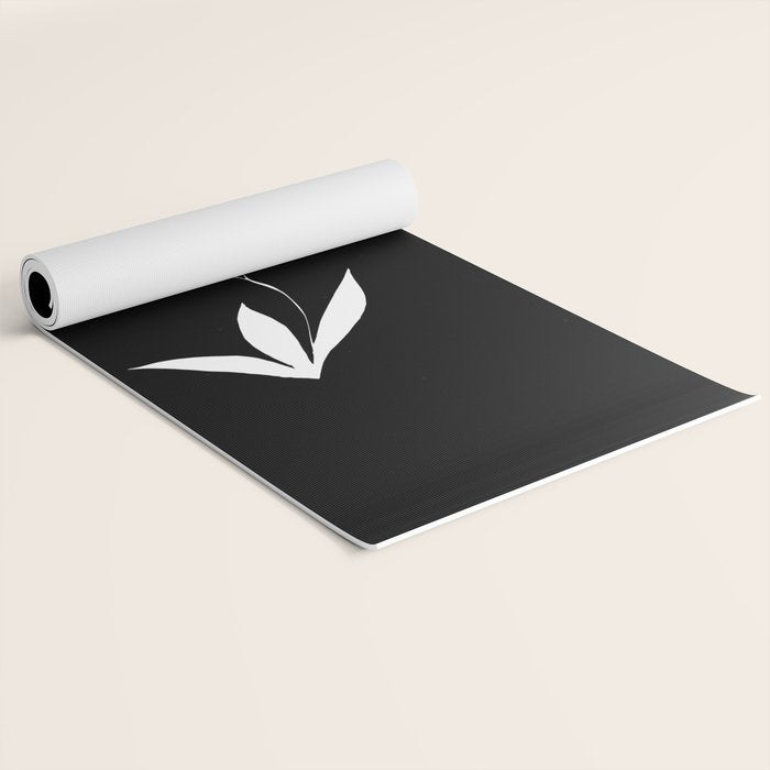 Fading Spring In Black  Yoga Mat Gallery Image 2