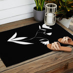 Fading Spring In Black  Outdoor Rug Gallery Image 2