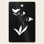 Fading Spring In Black  Cutting Board Gallery Image 1