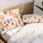 Palm Springs Art Deco Pattern Pillow Sham Gallery Image 2