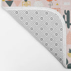 Palm Springs Art Deco Pattern Bath Mat Gallery Image 2