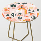 Palm Springs Art Deco Pattern Side Table Gallery Image 2