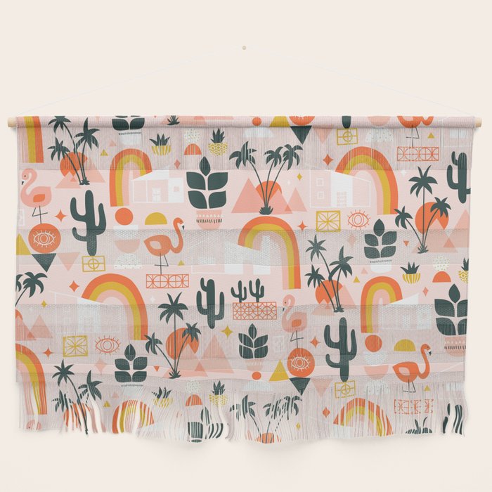 Palm Springs Art Deco Pattern Wall Hanging Gallery Image 1