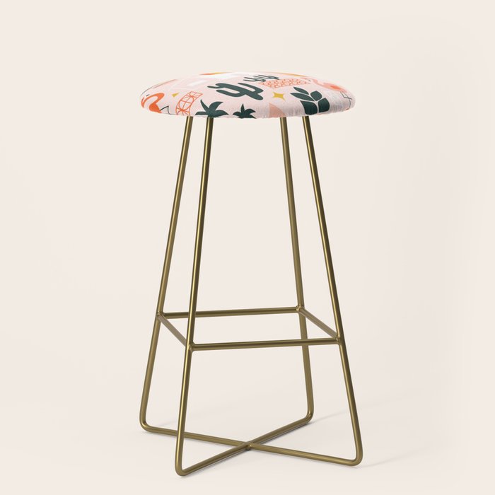 Palm Springs Art Deco Pattern Stool Gallery Image 2