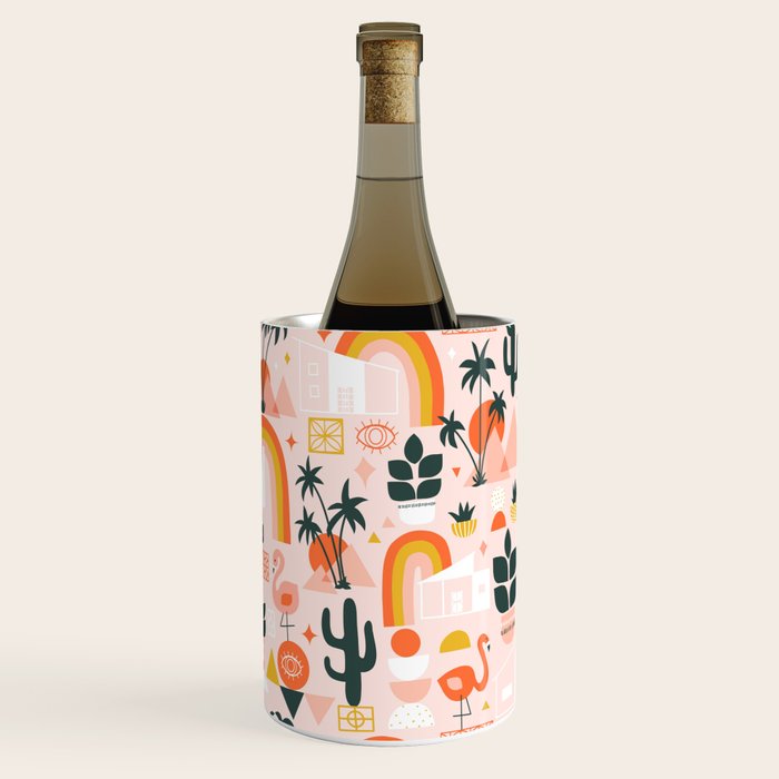 Palm Springs Art Deco Pattern Wine Chiller Gallery Image 3