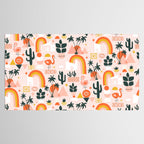 Palm Springs Art Deco Pattern Tablecloth Gallery Image 2