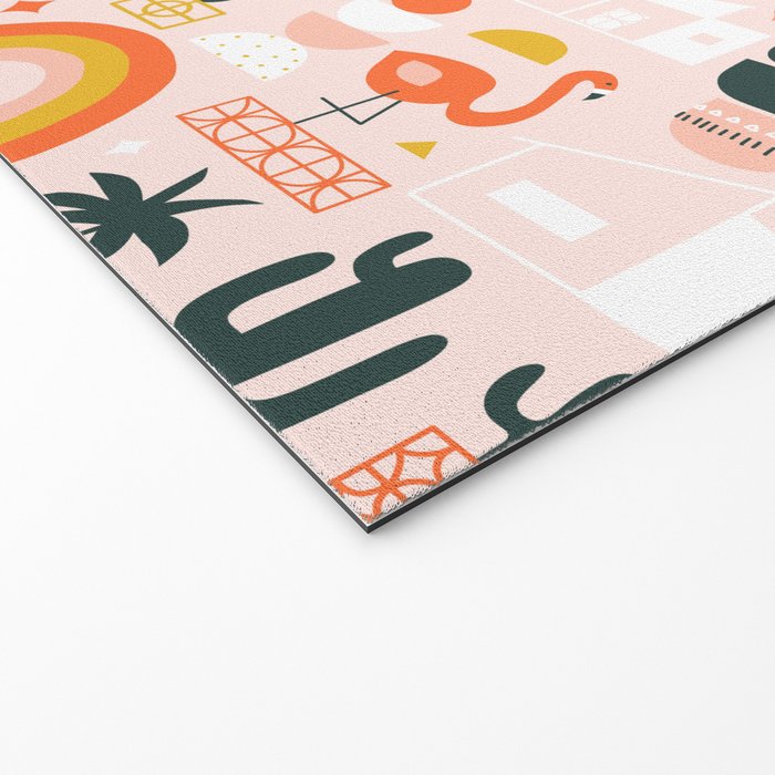 Palm Springs Art Deco Pattern Welcome Mat Gallery Image 2