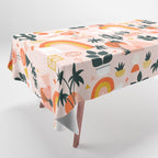 Palm Springs Art Deco Pattern Tablecloth Gallery Image 1