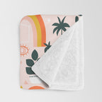 Palm Springs Art Deco Pattern Throw Blanket Gallery Image 3