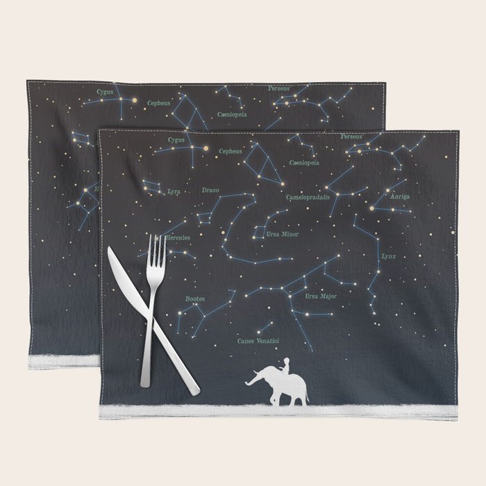 Falling star constellation Placemat Gallery Image 1