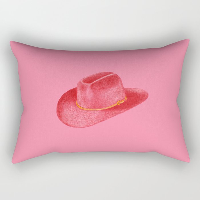 Red Stetson Rectangular Pillow Gallery Image 2