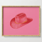 Red Stetson Serving Tray Gallery Image 1