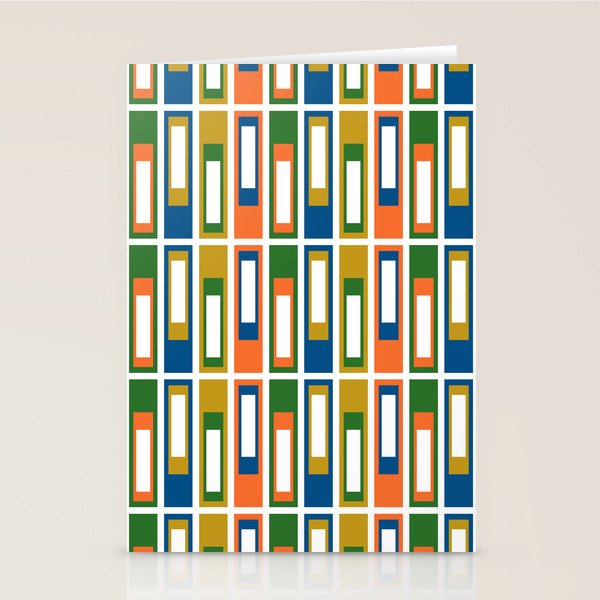 Mid Century Modern Geometric Abstract Lexington Ave Pattern Stationery Card Gallery Image 2