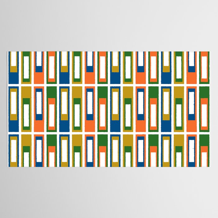 Mid Century Modern Geometric Abstract Lexington Ave Pattern Tablecloth Gallery Image 2