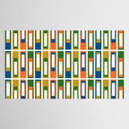 Mid Century Modern Geometric Abstract Lexington Ave Pattern Tablecloth Gallery Image 2