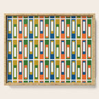 Mid Century Modern Geometric Abstract Lexington Ave Pattern Serving Tray Gallery Image 1